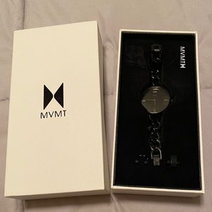 MVMT Santa Monica Black Chain Watch